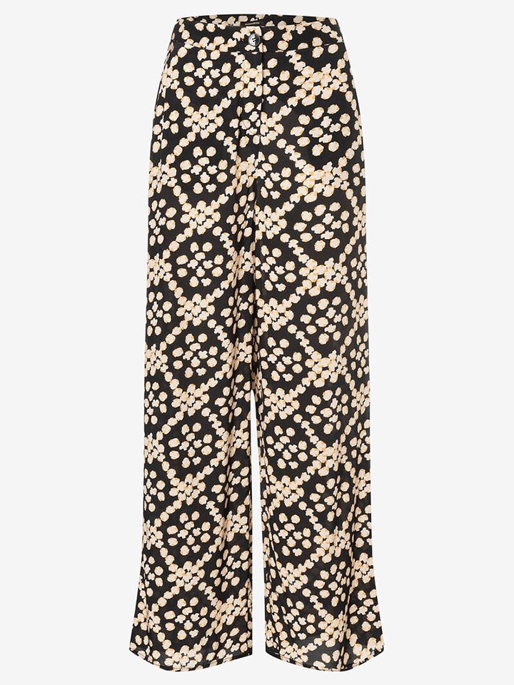 More & More Spodnie w kolorze czarno-złoto-białym rozmiar: 42