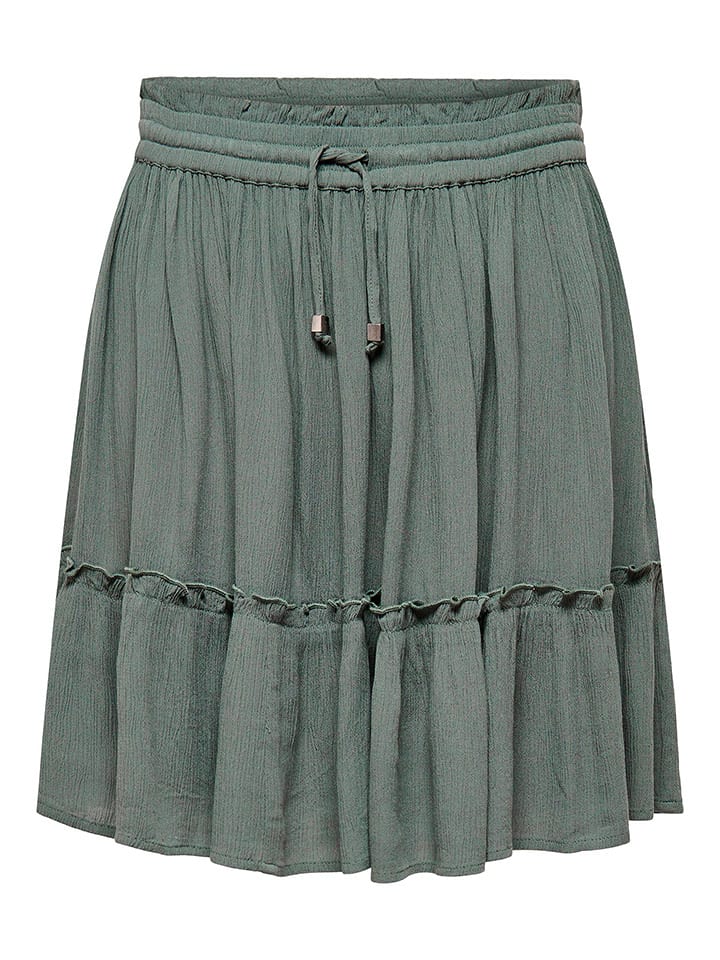 ONLY Spódnica "Ibiza" w kolorze zielonym rozmiar: XS