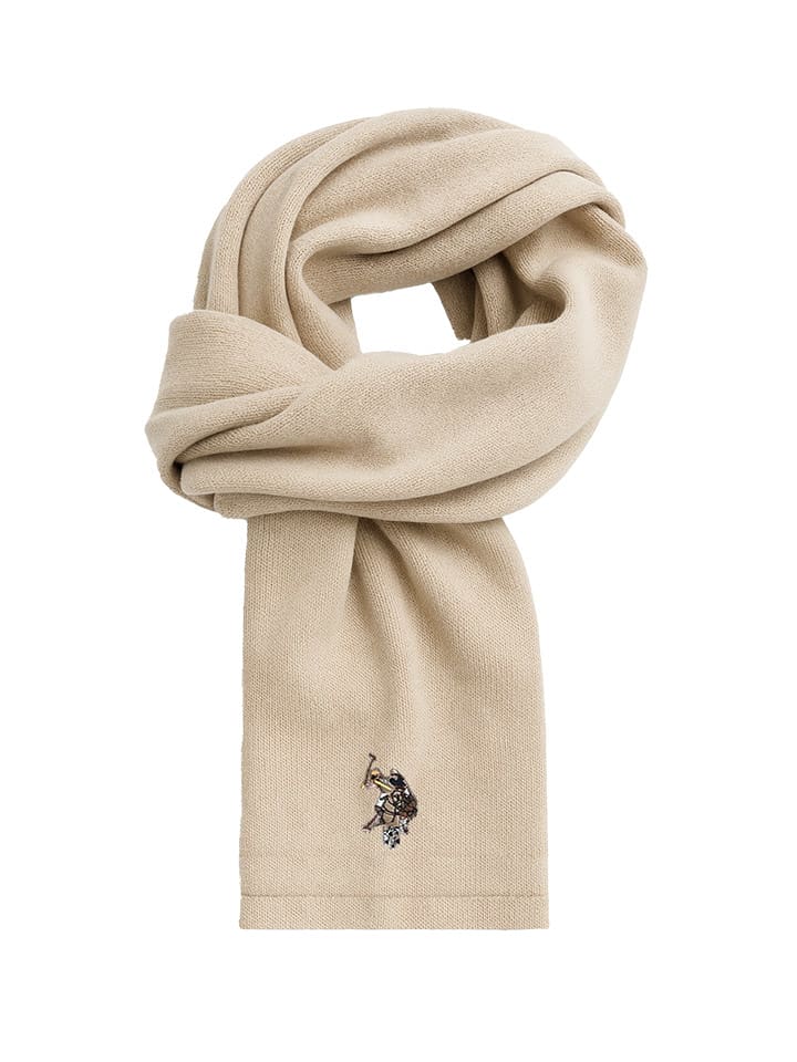 U.S. Polo Assn. Szal w kolorze beżowym rozmiar: onesize