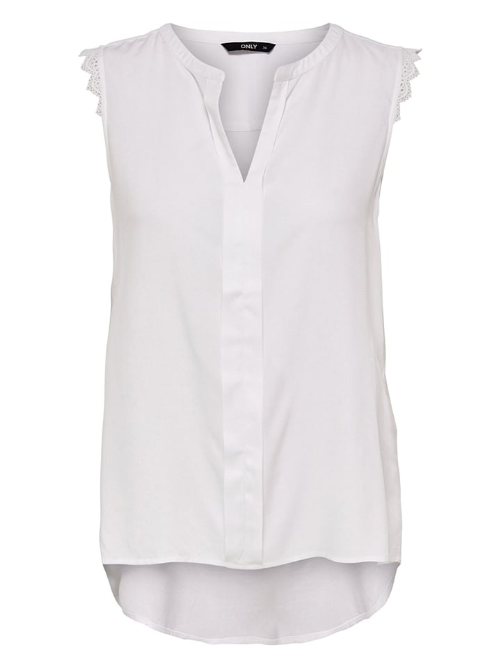 ONLY Bluzka "Kimmi" w kolorze białym rozmiar: 42
