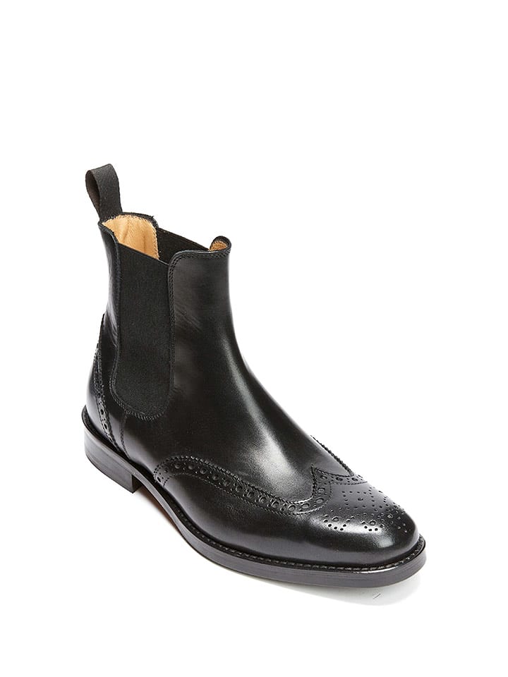 British Passport Skórzane sztyblety w kolorze czarnym rozmiar: 41