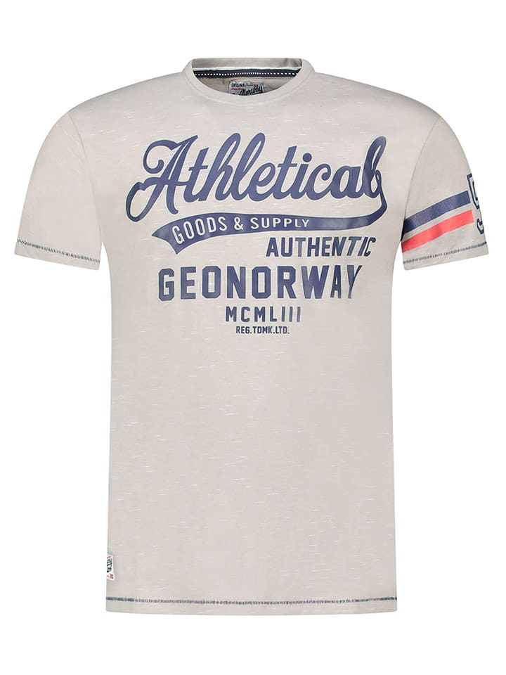 Geographical Norway Koszulka "Jortlab" w kolorze szarym rozmiar: XL