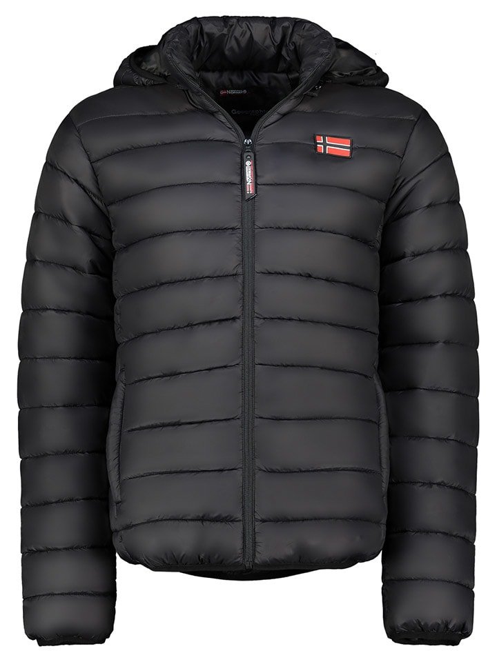 Geographical Norway Kurtka pikowana "Amigoglerc Hood" w kolorze czarnym rozmiar: 3XL