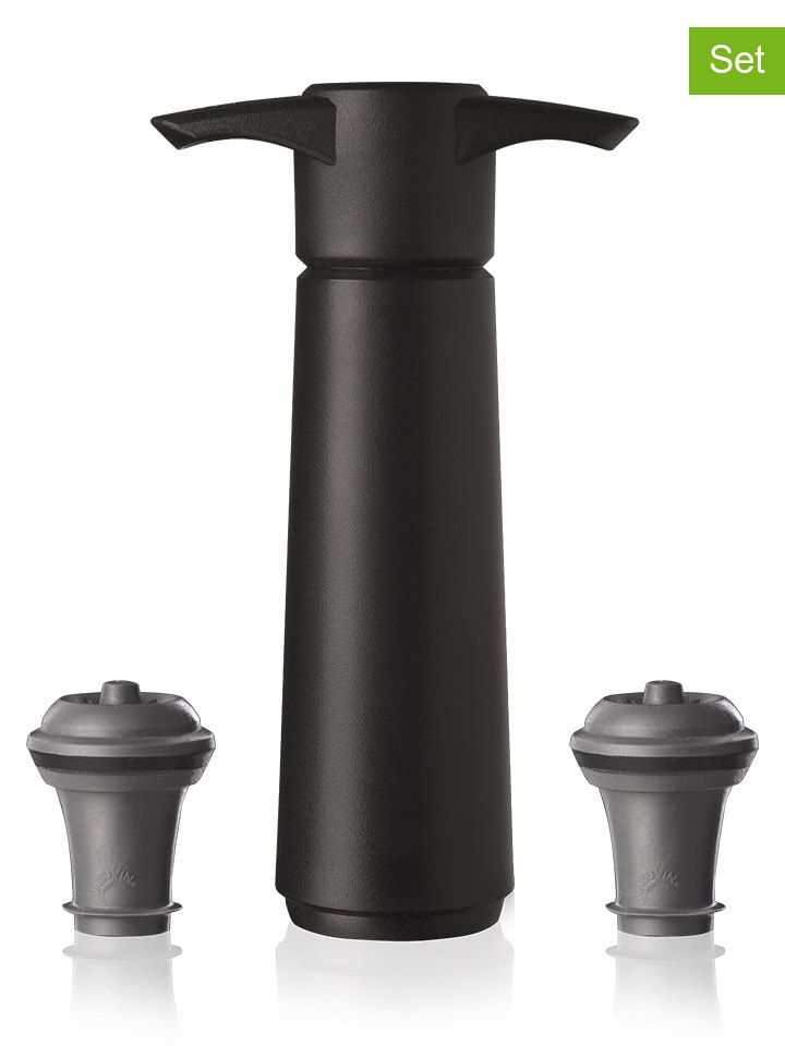 Vacu Vin 3-częściowy zestaw w kolorze czarnym rozmiar: onesize