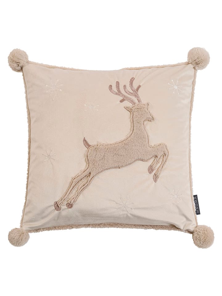 Magma Heimtex Poszewka "Rudolph" w kolorze szarobrązowym na poduszkę - 45 x 45 cm rozmiar: onesize