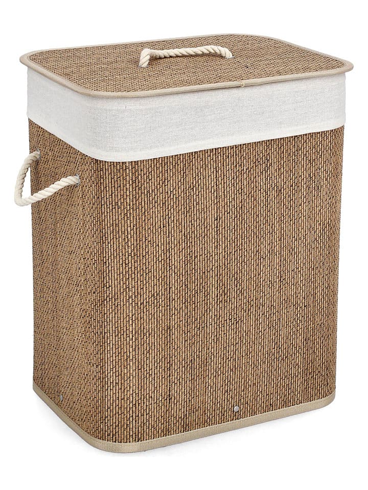 Bizzotto Kosz "Zahara" w kolorze jasnobrązowym na pranie - 40 x 50 x 30 cm rozmiar: onesize
