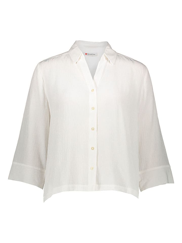 Street One Bluzka w kolorze białym rozmiar: 42