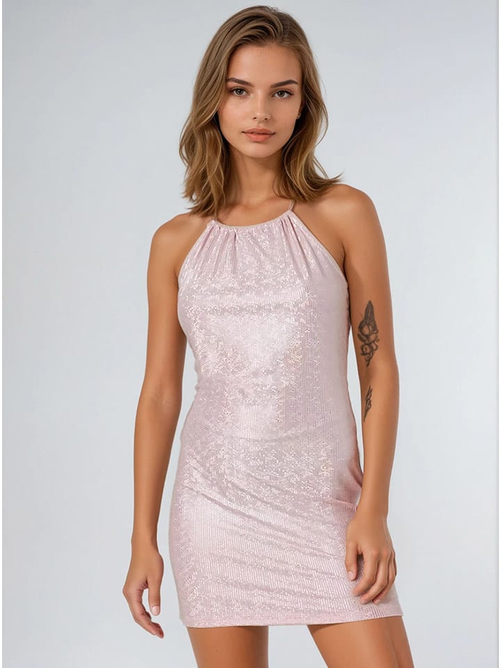 Monki Sukienka w kolorze jasnoróżowym rozmiar: M