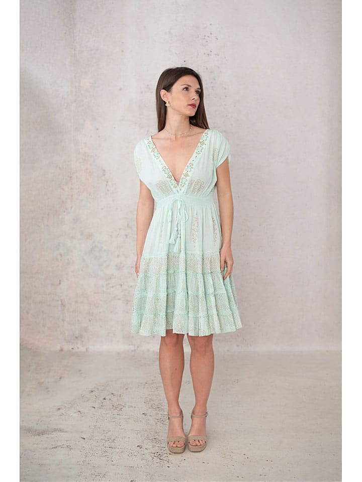 Lula Natura Sukienka w kolorze zielonym rozmiar: onesize