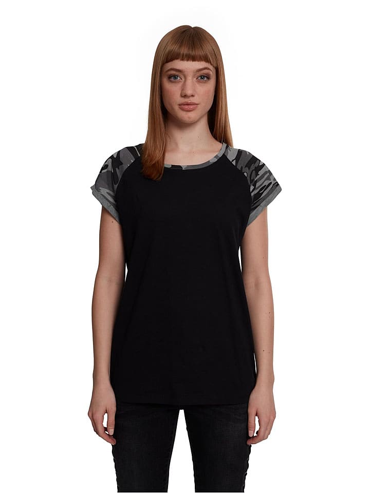 Urban Classics Koszulka w kolorze czarno-szarym rozmiar: M