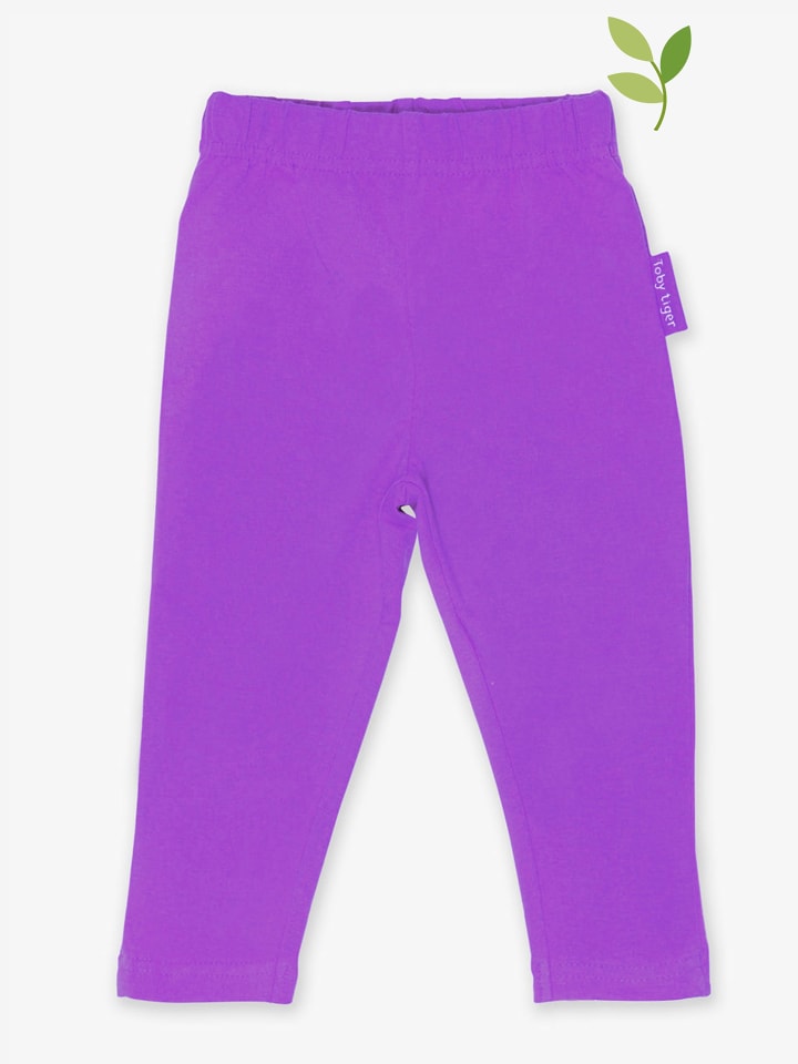 Toby Tiger Legginsy w kolorze fioletowym rozmiar: 128