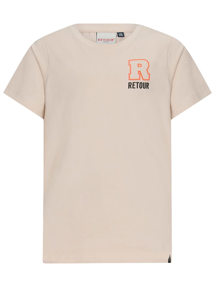 Retour Koszulka "Benneth" w kolorze beżowym rozmiar: 176