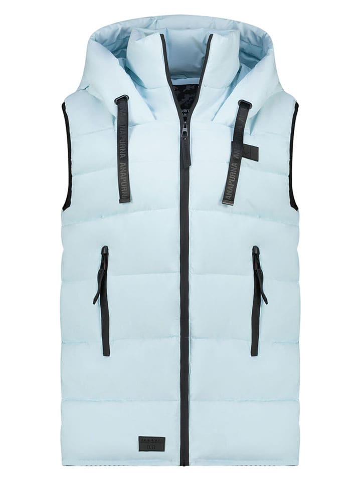 ANAPURNA Kamizelka pikowana "Dolbana" w kolorze błękitnym rozmiar: L