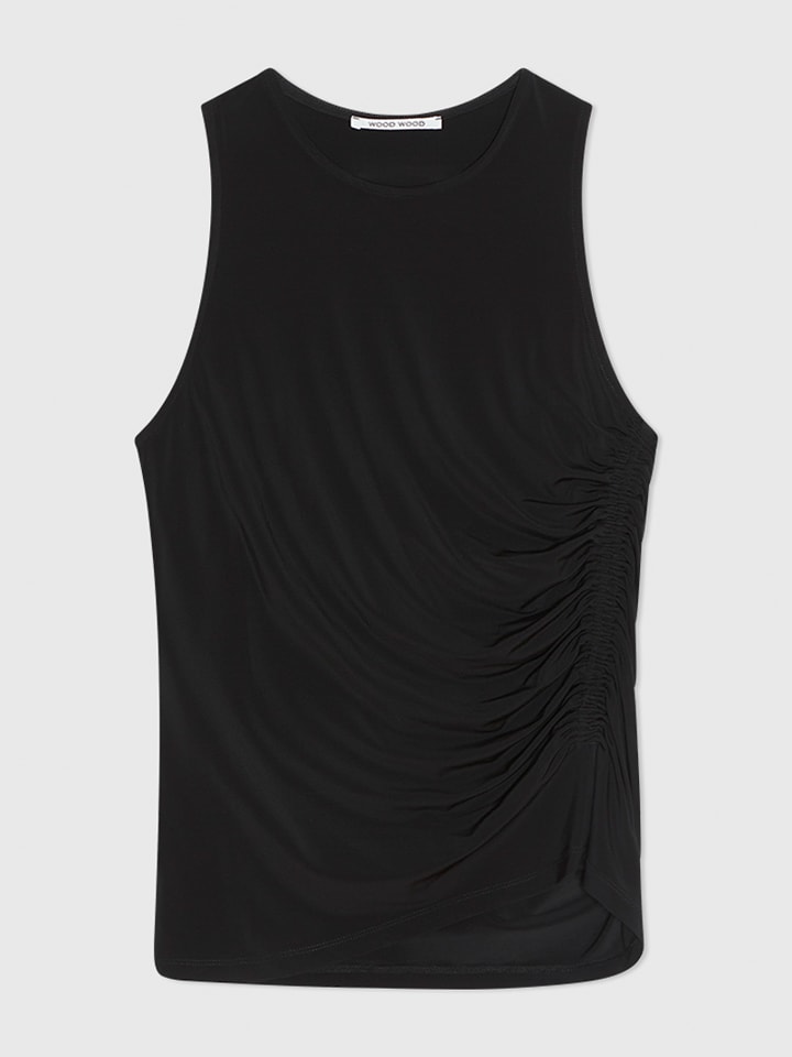 WOOD WOOD Top "Isabelle" w kolorze czarnym rozmiar: 34