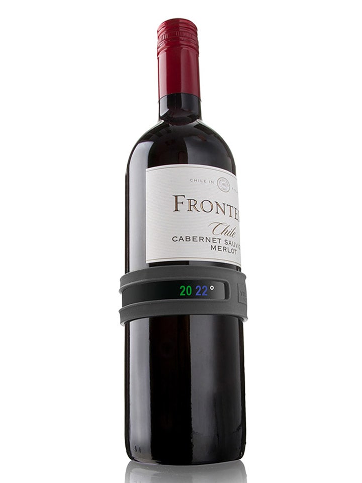 Vacu Vin Termometr zatrzaskowy w kolorze szarym - dł. 23,5 cm rozmiar: onesize