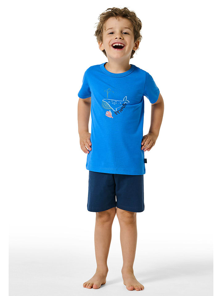 Schiesser Piżama w kolorze granatowo-niebieskim rozmiar: 104