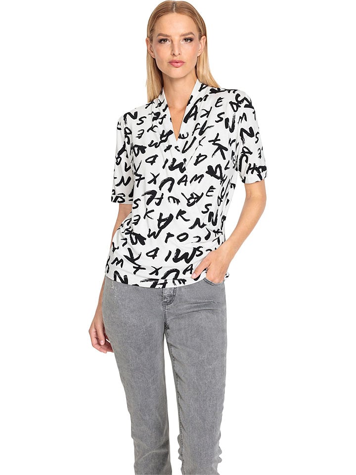 Heine Koszulka w kolorze biało-czarnym rozmiar: 44