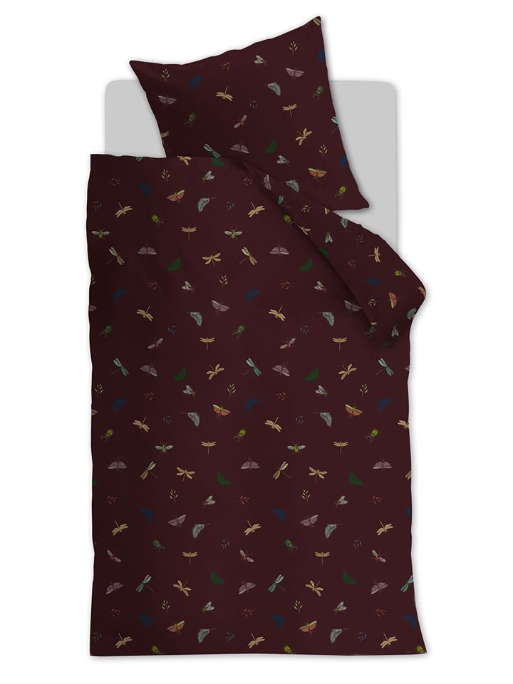 At Home Komplet pościeli renforcé "Living World" w kolorze fioletowym rozmiar: 135x200 cm