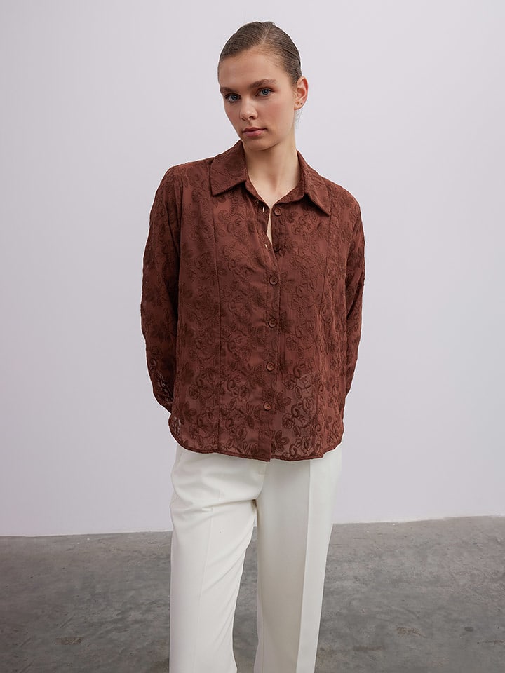 BGN Bluzka w kolorze ciemnobrązowym rozmiar: 38