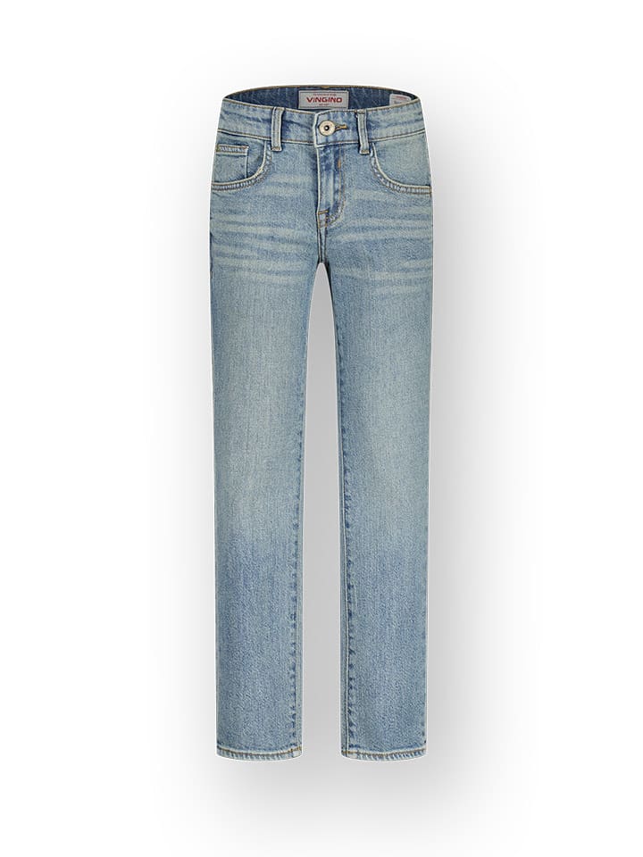 Vingino Dżinsy "Brando" - Regular fit - w kolorze błękitnym rozmiar: 158