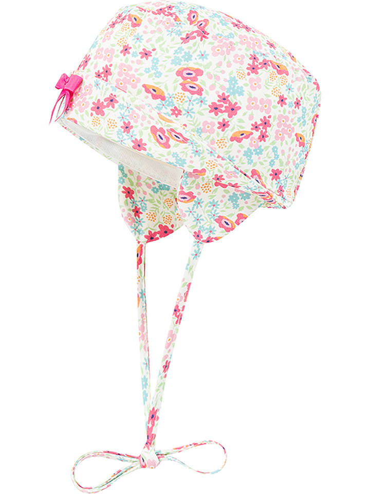 Döll Czapka w kolorze jasnoróżowym ze wzorem rozmiar: 41 cm