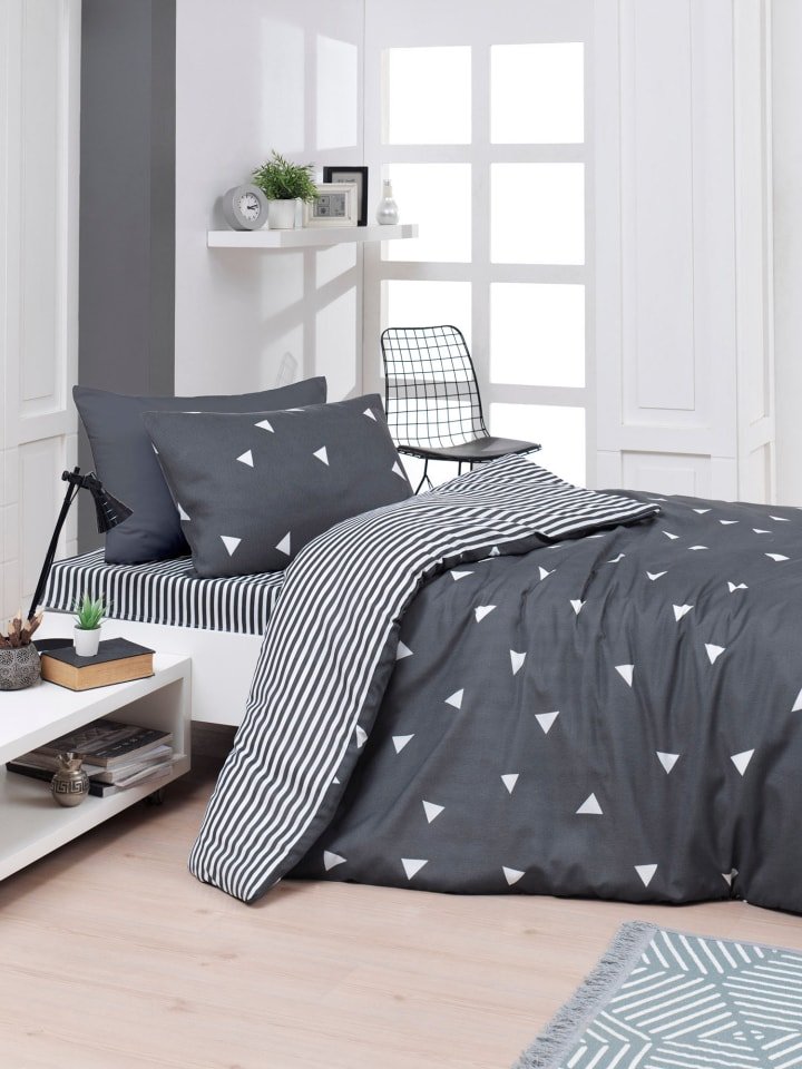 Elizabed Komplet pościeli w kolorze szaro-białym rozmiar: 240x220 cm