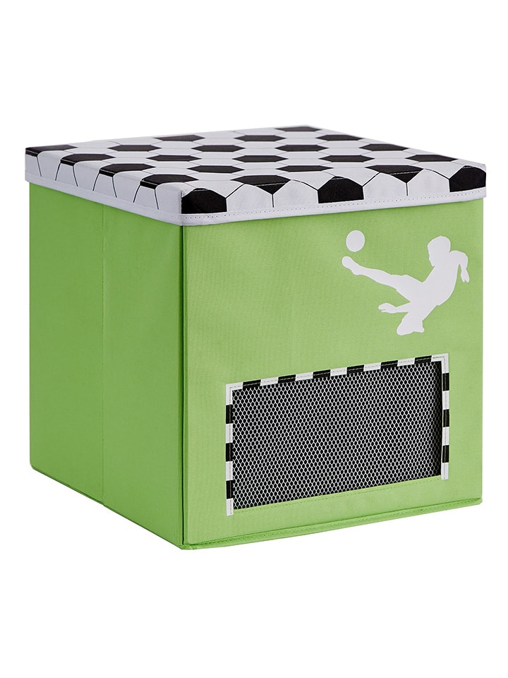 STORE IT Skrzynka "Goooal" w kolorze zielonym - 30 x 30 x 30 cm rozmiar: onesize