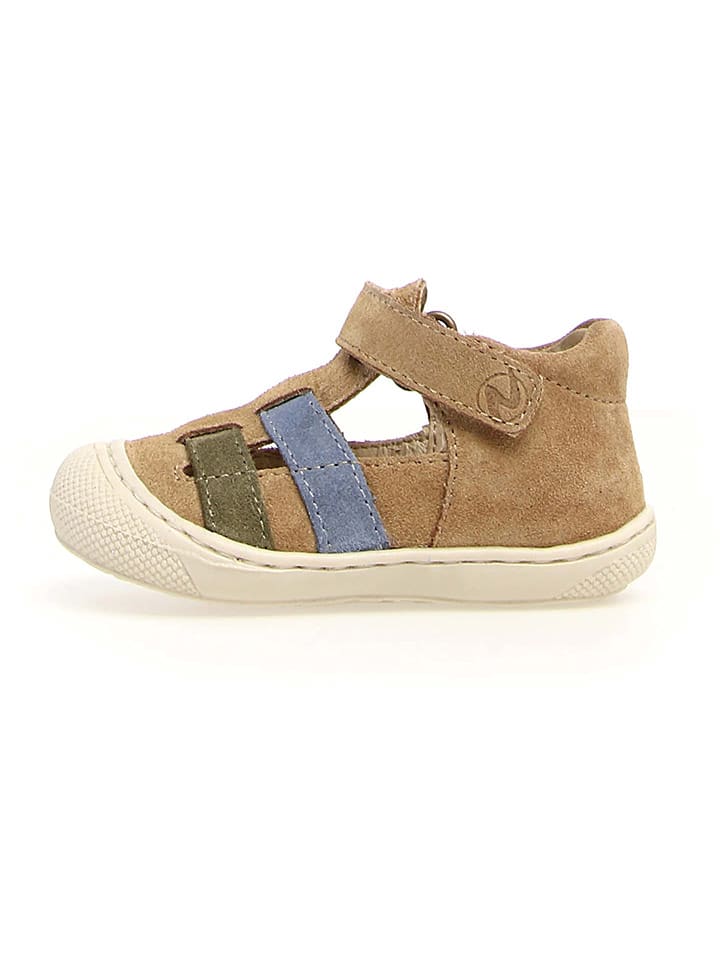 Naturino Skórzane półsandały "Bede" w kolorze jasnobrązowym rozmiar: 23