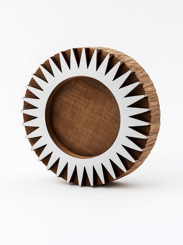 Samimi Stempel "Sun" w kolorze jasnobrązowo-białym - 7 x 7 cm rozmiar: onesize