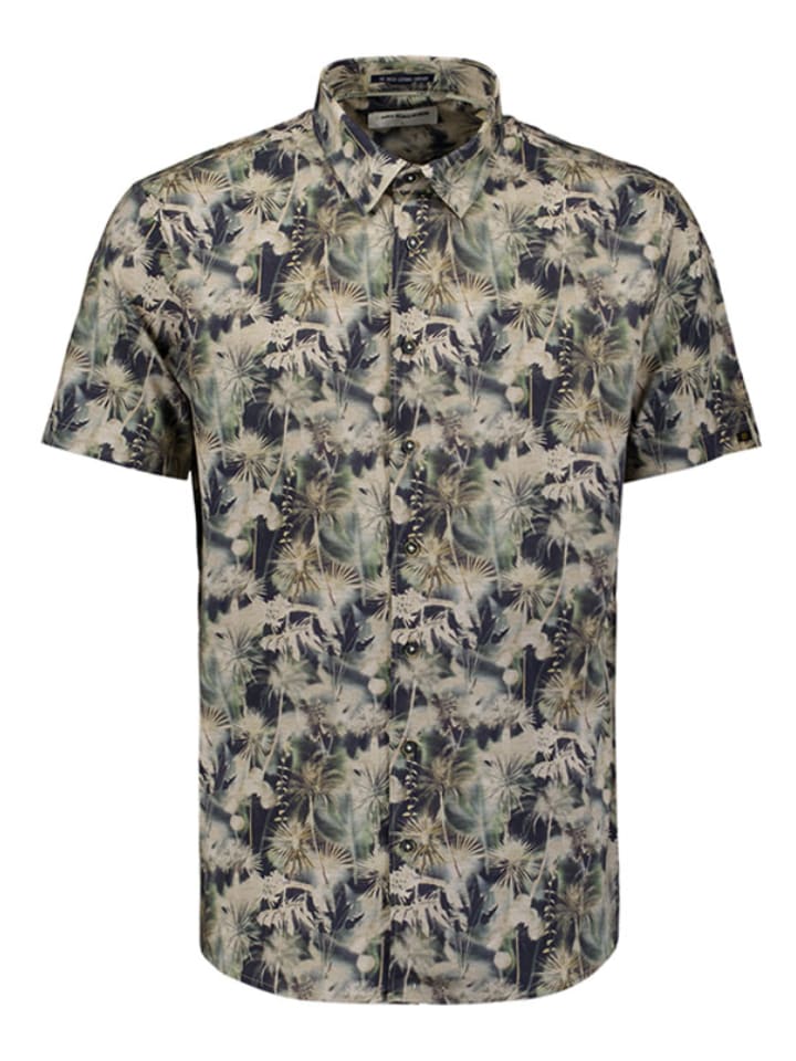 No Excess Koszula - Regular fit - w kolorze czarno-beżowym rozmiar: M