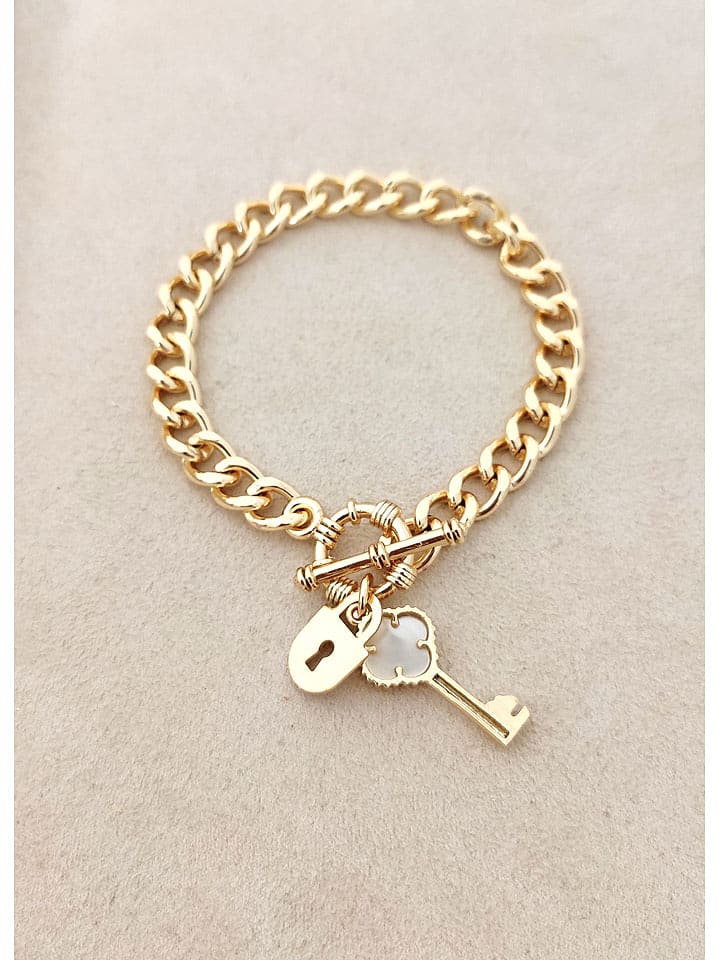 Nakkash Pozłacana bransoletka z elementami ozdobnymi rozmiar: onesize