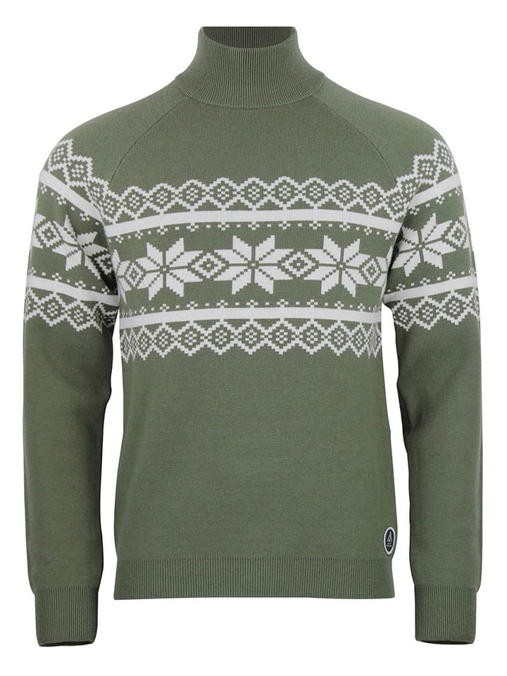 Peak Mountain Sweter "Clyde" w kolorze zielonym rozmiar: M