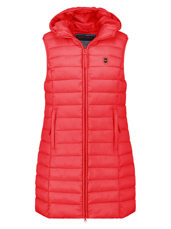 ANAPURNA Kamizelka pikowana "Vakitalana Long" w kolorze czerwonym rozmiar: XXL