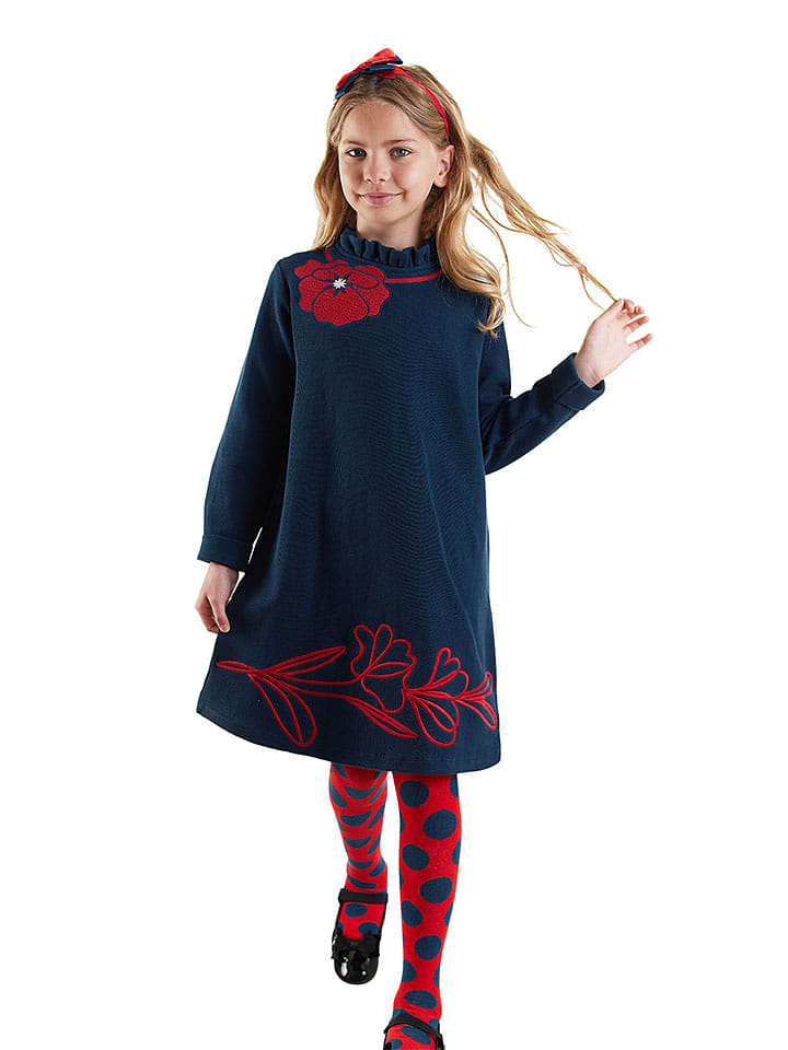 Denokids Sukienka w kolorze granatowym rozmiar: 128