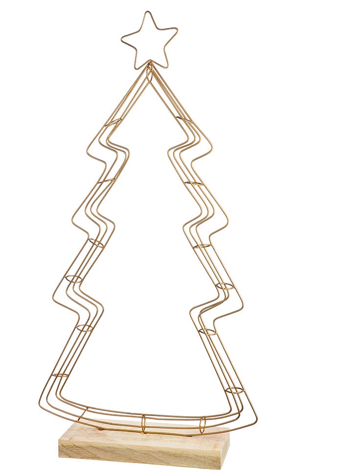 GILDE Dekoracja w kolorze złoto-jasnobrązowym - 45 x 87 x 9,5 cm rozmiar: onesize