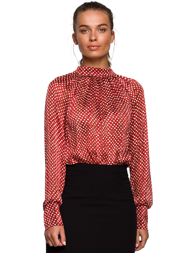 Stylove Bluzka w kolorze czerwonym ze wzorem rozmiar: M