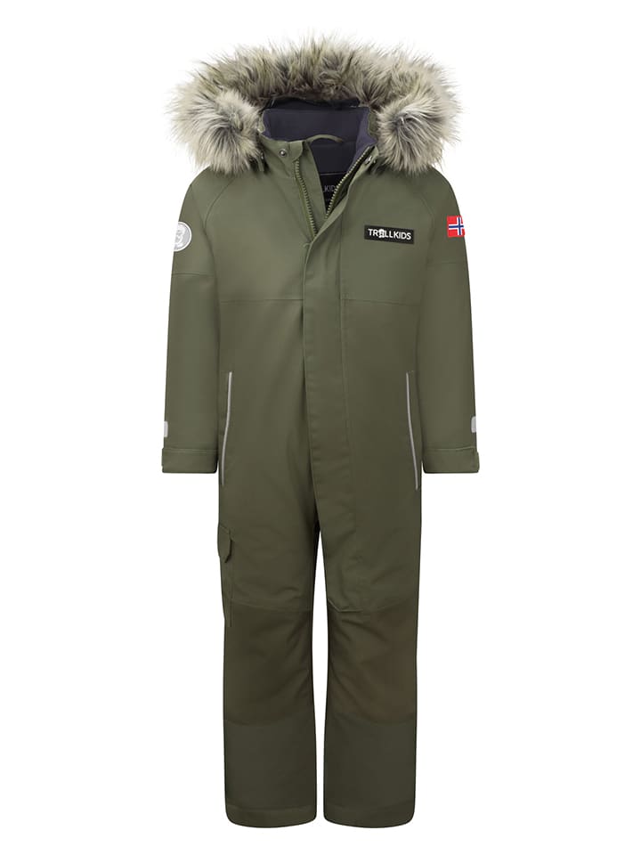 Trollkids Kombinezon zimowy "Kirkenes" w kolorze khaki rozmiar: 98