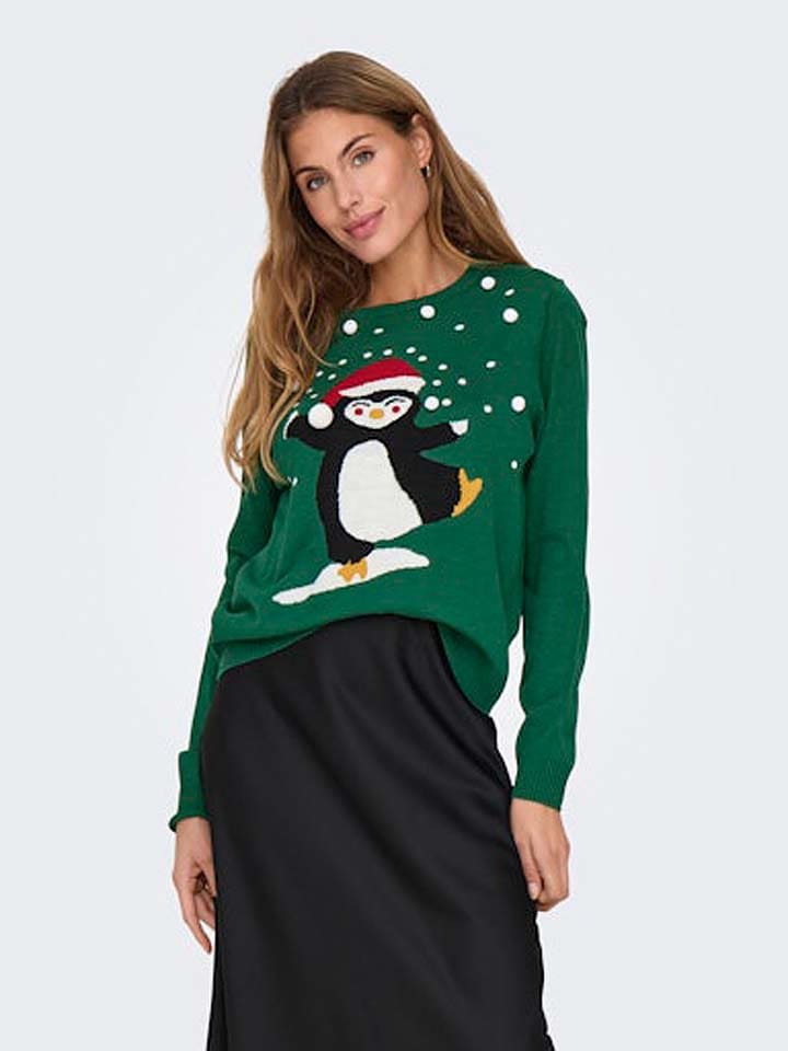 ONLY Sweter w kolorze zielonym rozmiar: S