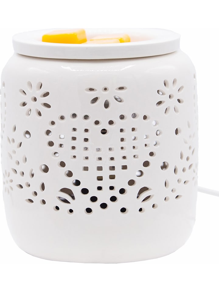 Candle Brothers Elektryczny kominek zapachowy "Romance" w kolorze białym - wys. 14 x Ø 12 cm rozmiar: onesize