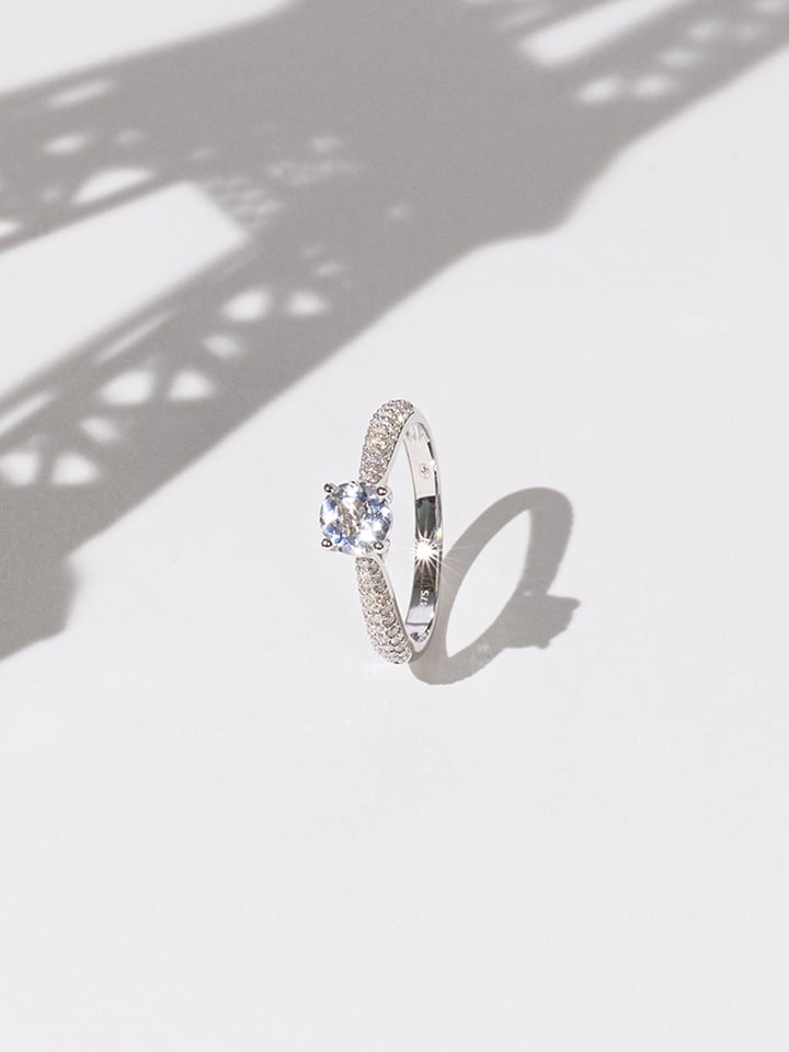 DIAMOND & CO Złoty pierścionek "Tawo" z diamentami rozmiar: 50