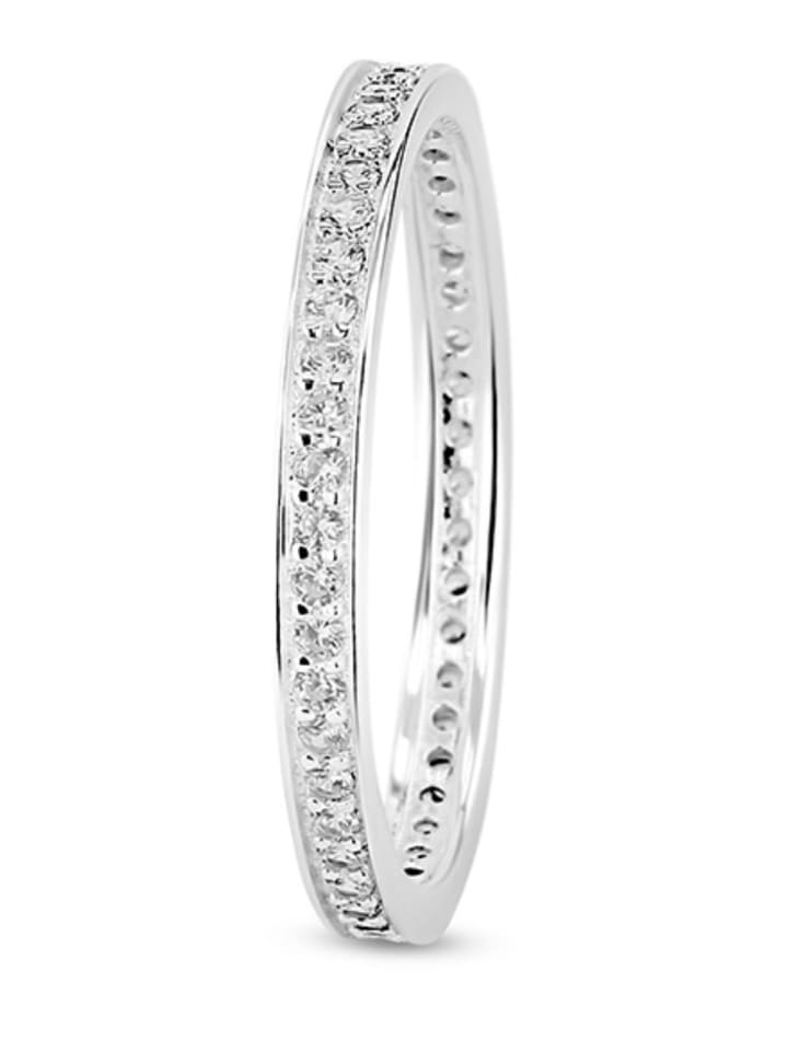 DI GIORGIO Srebrny pierścionek z cyrkoniami rozmiar: 58