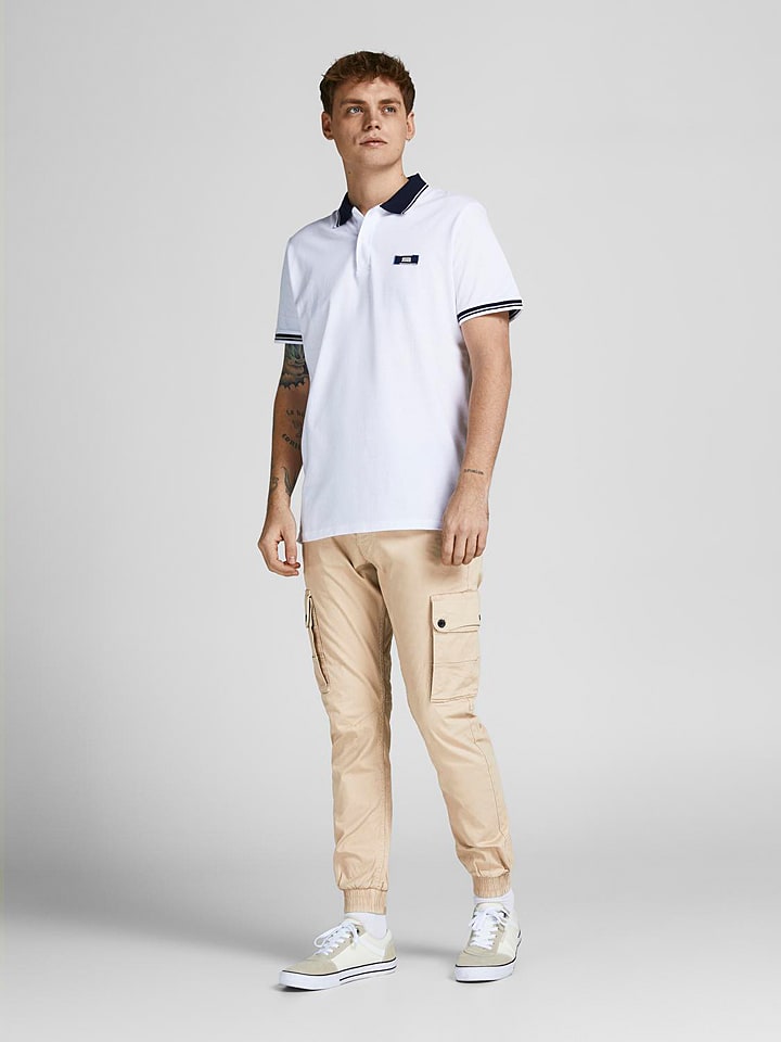 Jack & Jones Bojówki "Paul" w kolorze beżowym rozmiar: W33/L32