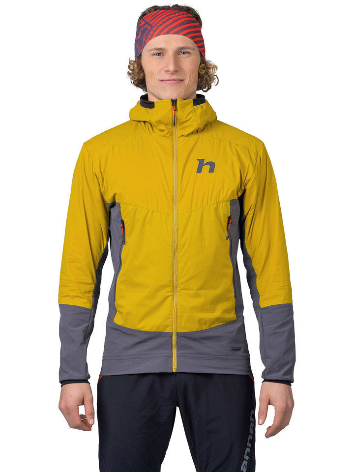Hannah Kurtka funkcyjna "Vertical" w kolorze żółto-szarym rozmiar: XXL