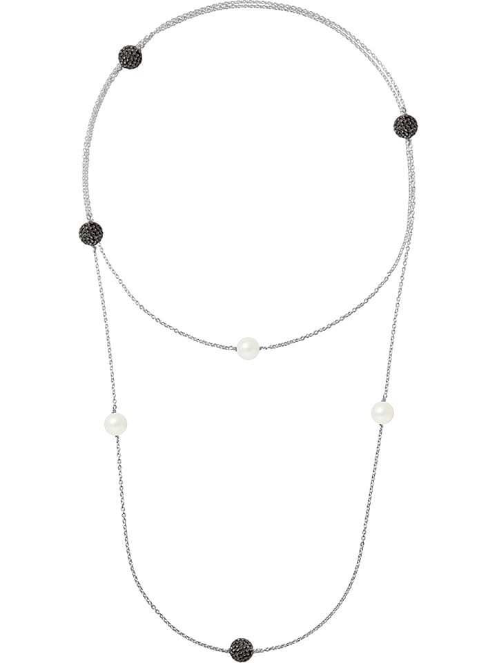 Mitzuko Srebrny naszyjnik "Prestige" z perłami rozmiar: 120 cm