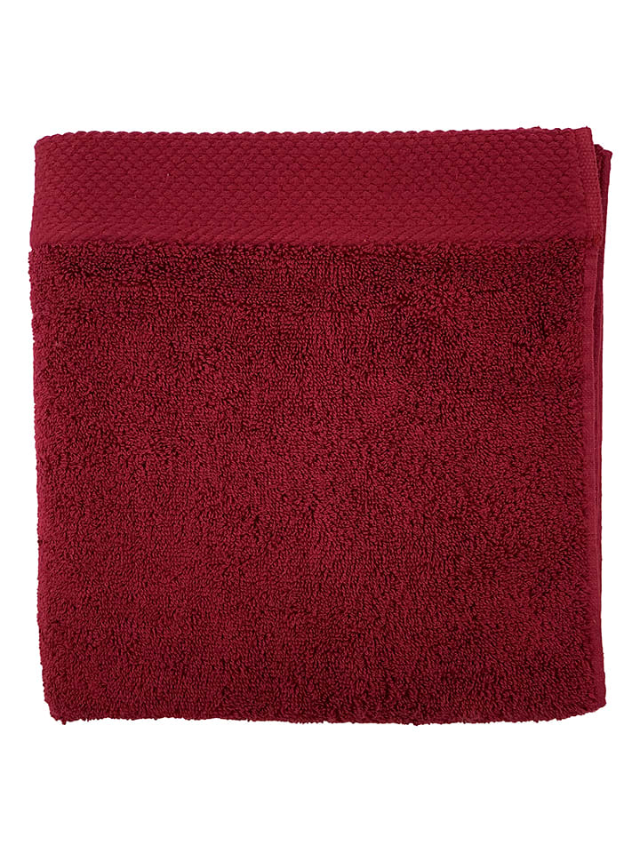Soft by Perle de Coton Ręcznik "Epo" w kolorze bordowym do rąk rozmiar: 50x100 cm