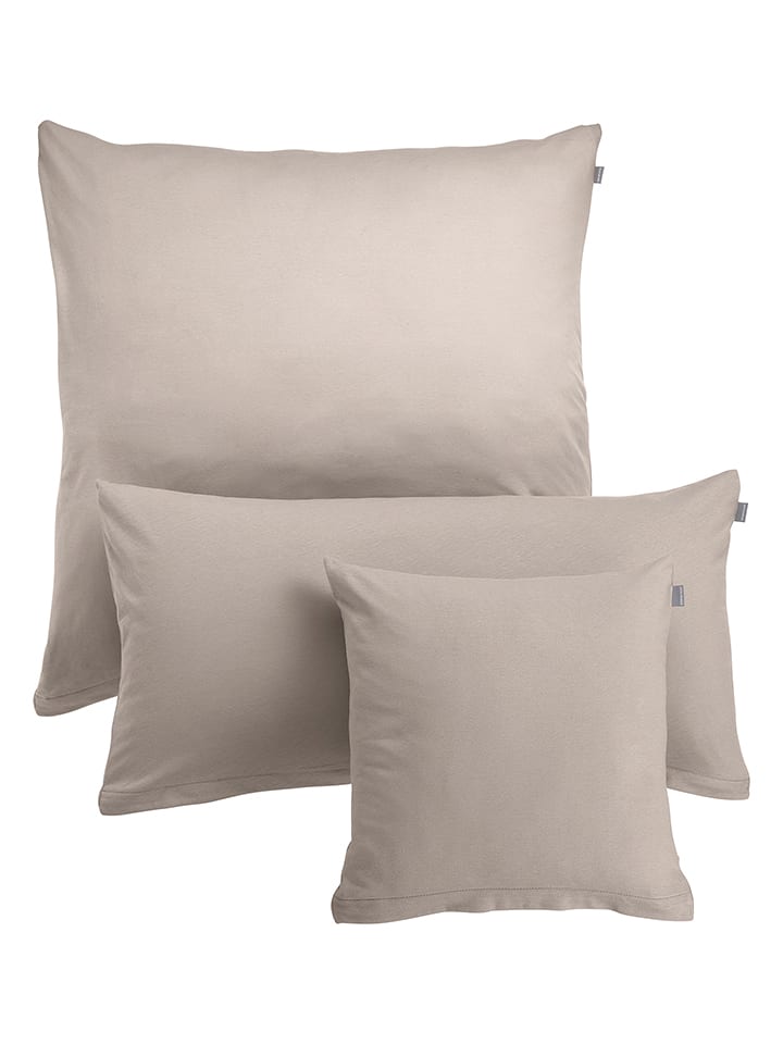 Schiesser Dżersejowa poszewka "Jessi" w kolorze szarobrązowym na poduszkę rozmiar: 40x40 cm