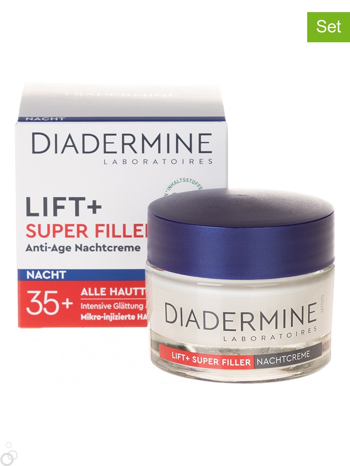 DIADERMINE Kremy na noc (3 szt.) "Lift+Super Filler" - po 50 ml rozmiar: onesize