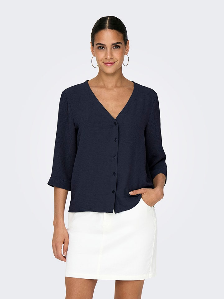 JDY Bluzka w kolorze granatowym rozmiar: 34