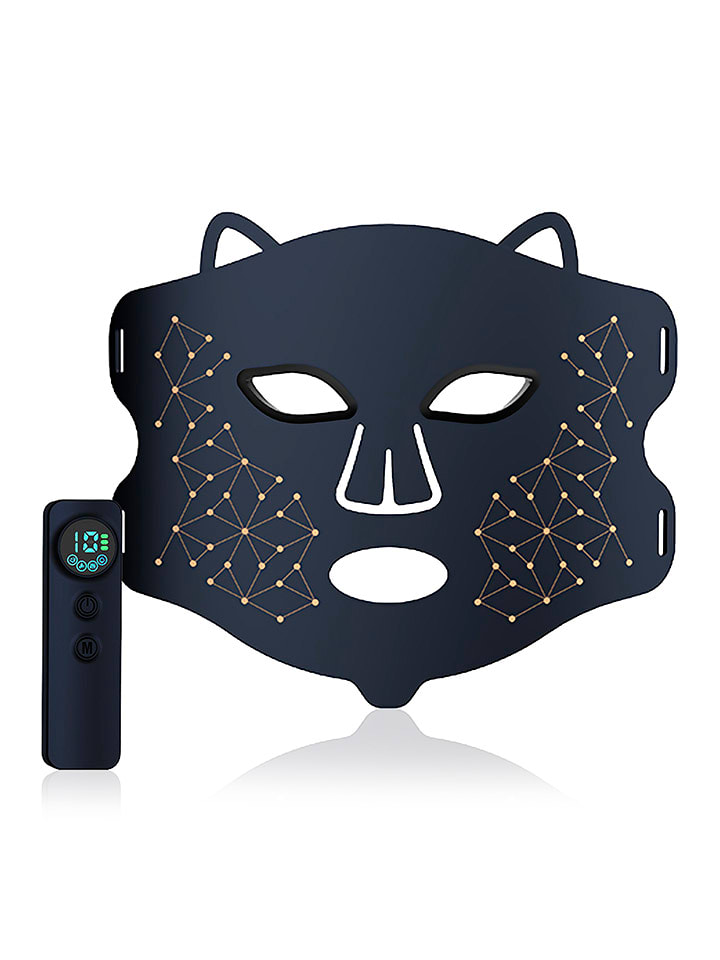 DAM Maska LED w kolorze czarnym do twarzy rozmiar: onesize