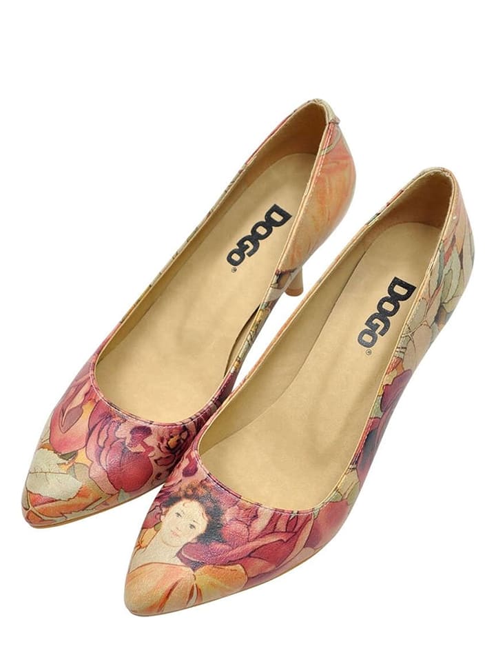 Dogo Czółenka "Rosegold" ze wzorem rozmiar: 38